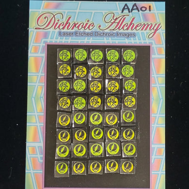 AA01: SYF and Bears 2/5 inch (9mm) Boroimage Themepack COE33 Laser Etched Images for Flameworking