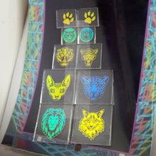 COE 90 - Rainbow Cats on Clear - Dichroic glass chips for Fusing and Warm Glass Forming