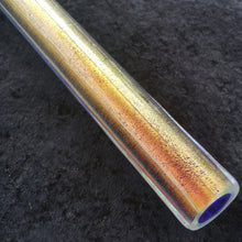 Sunset Orange Dichroic over Cobalt Tubing 32x9