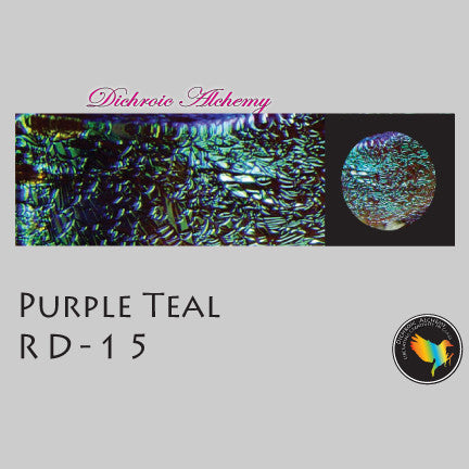 Dichroic Plate Glass: RD15 Purple Teal 0.125