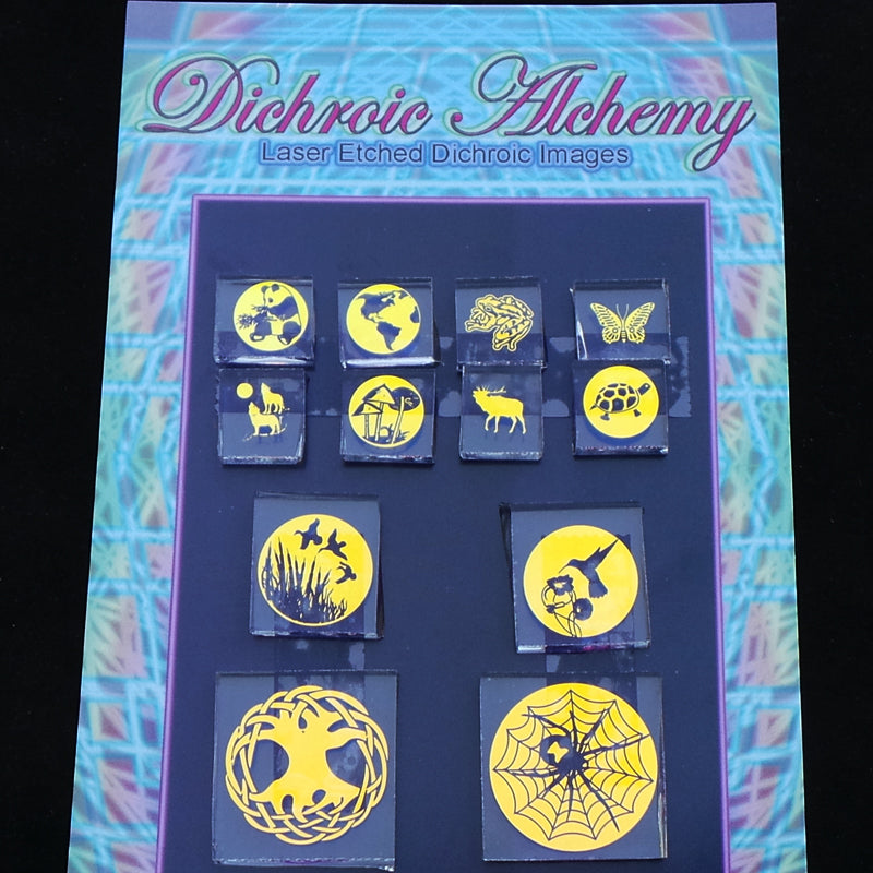 Nature Mix : Boroimage Themepack 008 - COE33 Laser Etched Images for Flameworking