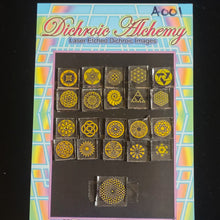 A001: Sacred and Radial Geometry. 1/2 inch Boroimage Themepack COE33 Laser Etched Images for Flameworking.