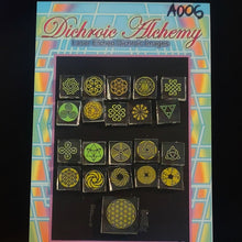 A006: Sacred and Radial Geometry. 1/2 inch Boroimage Themepack COE33 Laser Etched Images for Flameworking.