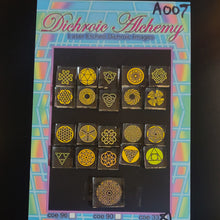A007: Geometry. 1/2 inch Boroimage Themepack COE33 Laser Etched Images for Flameworking.&nbsp;