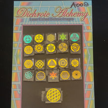 A008: Sacred and Radial Geometry. 1/2 inch Boroimage Themepack COE33 Laser Etched Images for Flameworking.