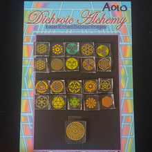 A010: Sacred and Radial Geometry. 1/2 inch Boroimage Themepack COE33 Laser Etched Images for Flameworking.