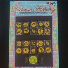 A019: Tropical and Aquatic Mix. 1/2 inch Boroimage Themepack COE33 Laser Etched Images for Flameworking