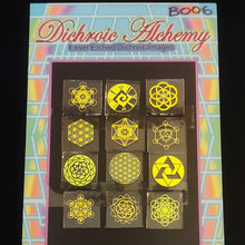 B006: Sacred Geometry : 3/4 inch Boroimage Themepack COE33 Laser Etched Images for Flameworking.
