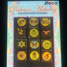B008: Nature Mix. 1/2 inch Boroimage Themepack COE33 Laser Etched Images for Flameworking.