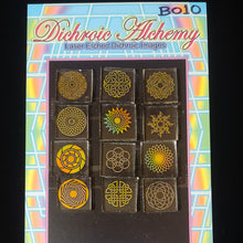 B010: Radial Geometry Mix : 3/4 inch Boroimage Themepack COE33 Laser Etched Images for Flameworking.&nbsp; (Copy) (Copy)