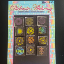 B010: Radial Geometry Mix : 3/4 inch Boroimage Themepack COE33 Laser Etched Images for Flameworking.&nbsp; (Copy) (Copy)
