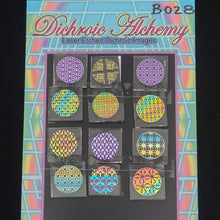 B028: Geometric Patterns 3/4 inch Boroimage Themepack COE33 Laser Etched Images for Flameworking.