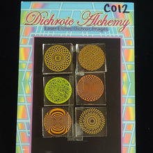 C012: Geometry : 1 inch Boroimage Themepack COE33 Laser Etched Images for Flameworking.