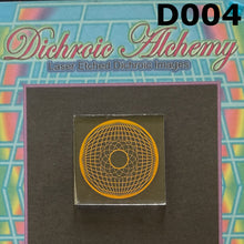 D004: Spirograph Geometry : 1.33 inch Boroimage COE33 Laser Etched Images for Flameworking.