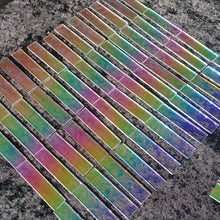 Starship Rainbow dichroic strip pack = Four 1x4 strips