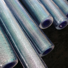 Silver Pink Ice Blue over Cobalt Dichroic Tubing 34x9