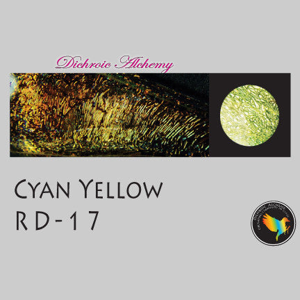 Dichroic Plate Glass: RD17 Cyan Yellow 0.125