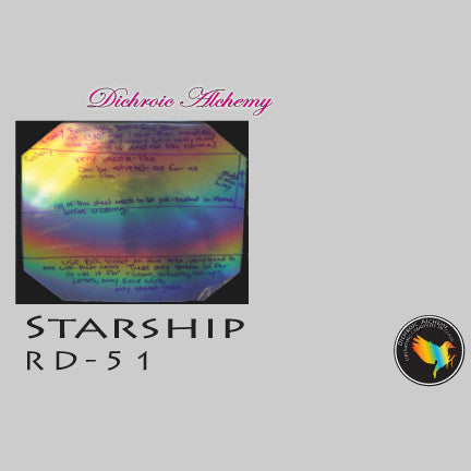 Dichroic Plate Glass: RD51 Starship Rainbow 0.125